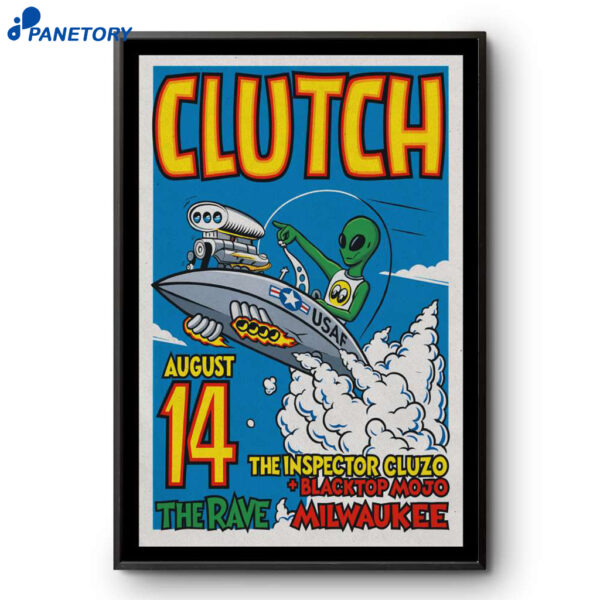 Clutch Tour Milwaukee WI 2025 Poster
