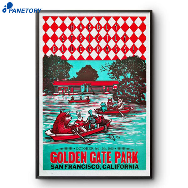 Hardly Strictly Bluegrass San Francisco Ca October 3-5 2025 Poster