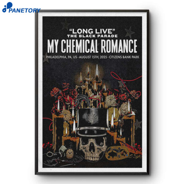 My Chemical Romance Philadelphia PA 2025 Poster