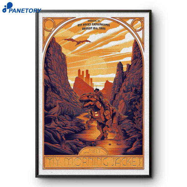 My Morning Jacket Red Rocks Amphitheatre Aug 16 2025 Poster