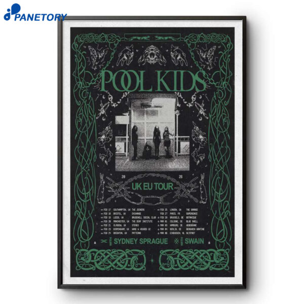 Pool Kids UK & Europe Tour 2025 Poster