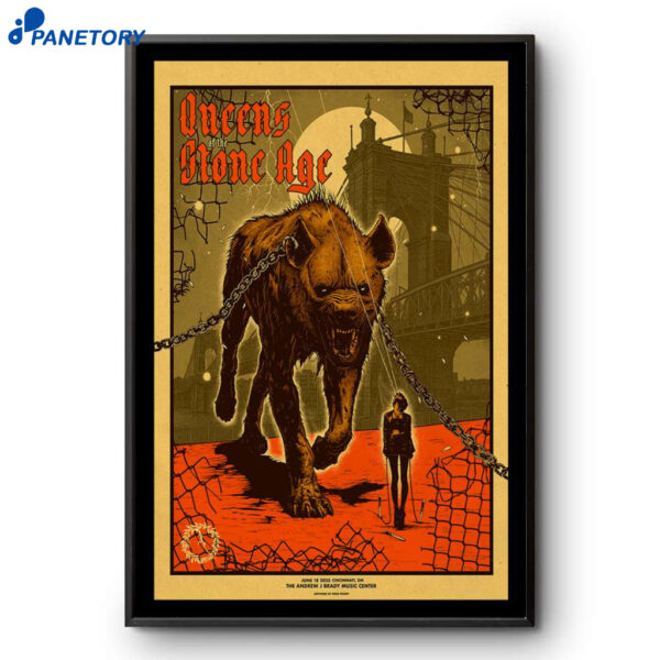 Queens Of The Stone Age Cincinnati OH 06-18-2025 Poster