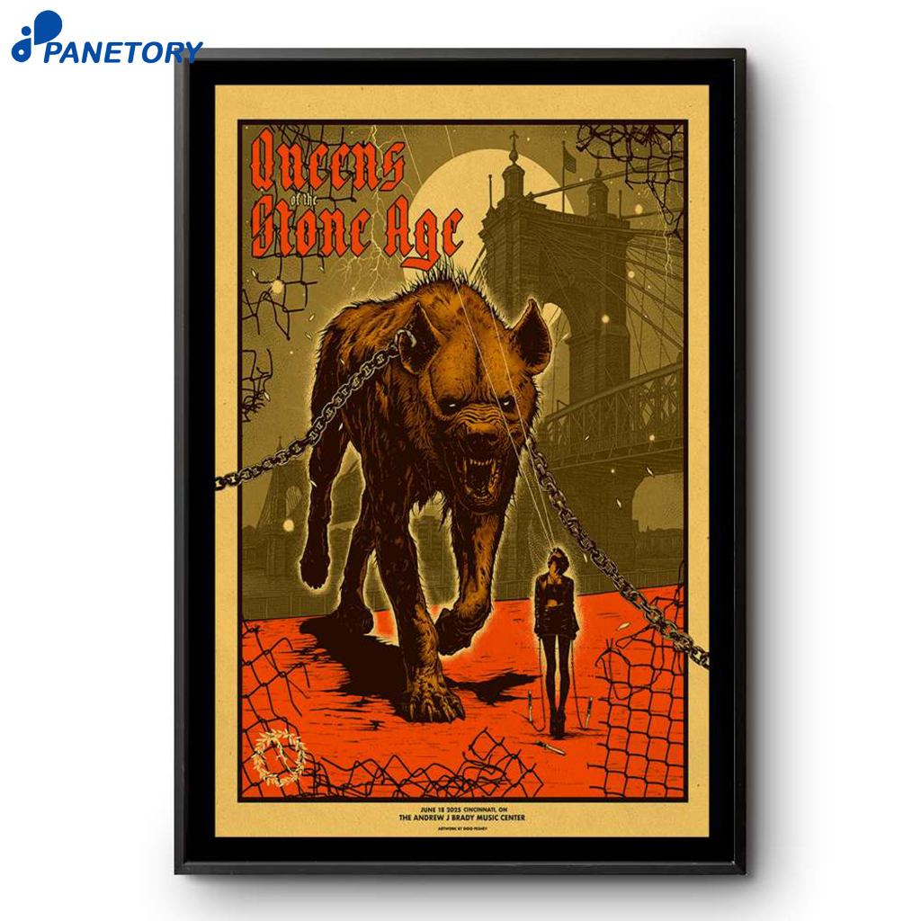 Queens Of The Stone Age Cincinnati OH 06-18-2025 Poster 2 Queens Of The Stone Age Cincinnati Oh 06-18-2025 Poster