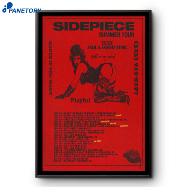Sidepiece Summer Tour 2025 Poster