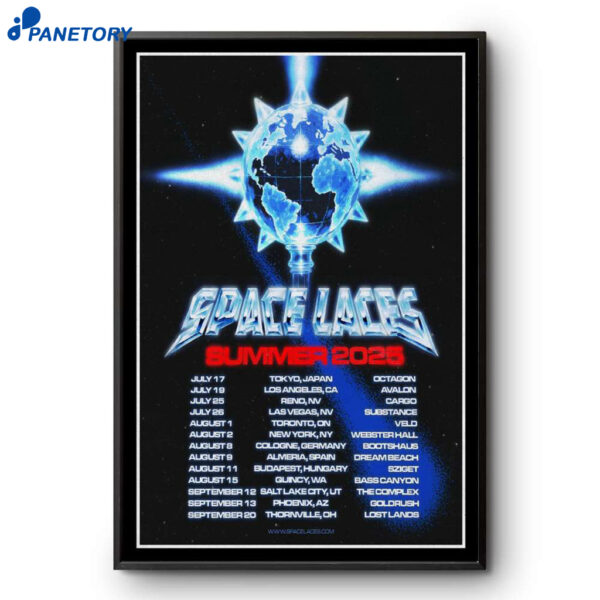 Space Laces Tour 2025 Poster