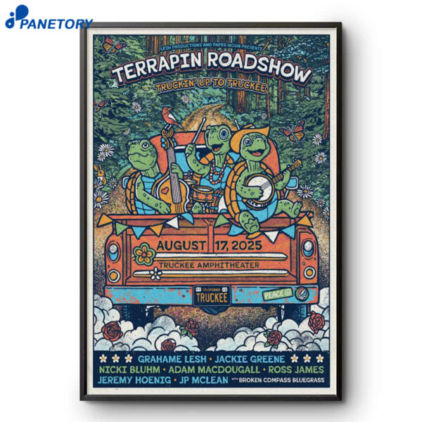 Terrapin Roadshow Truckee Tour Aug 17 2025 Poster