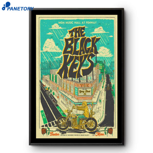 The Black Keys Boston MA Concert Aug 16 2025 Poster