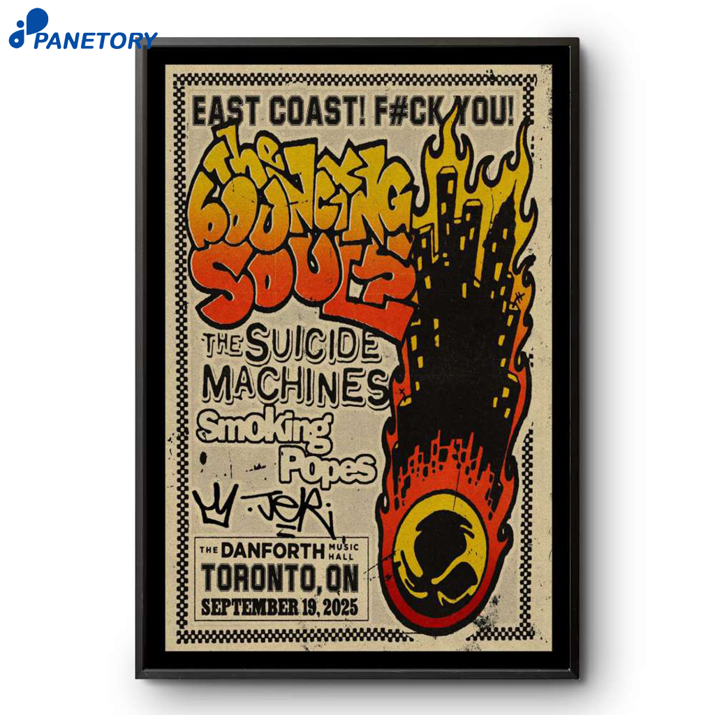 The Bouncing Souls Tour Toronto ON Sep 19 2025 Poster 2 The Bouncing Souls Tour Toronto On Sep 19 2025 Poster