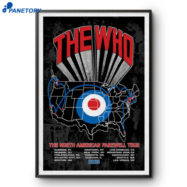 The Who The North American Farewell 2025 Poster
