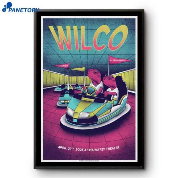 Wilco St Petersburg Show 2025 Poster