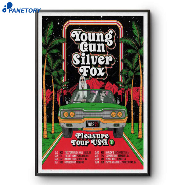 Young Gun Silver Fox Tour 2025 Poster