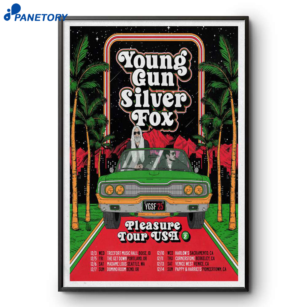 Young Gun Silver Fox Tour 2025 Poster 2 Young Gun Silver Fox Tour 2025 Poster