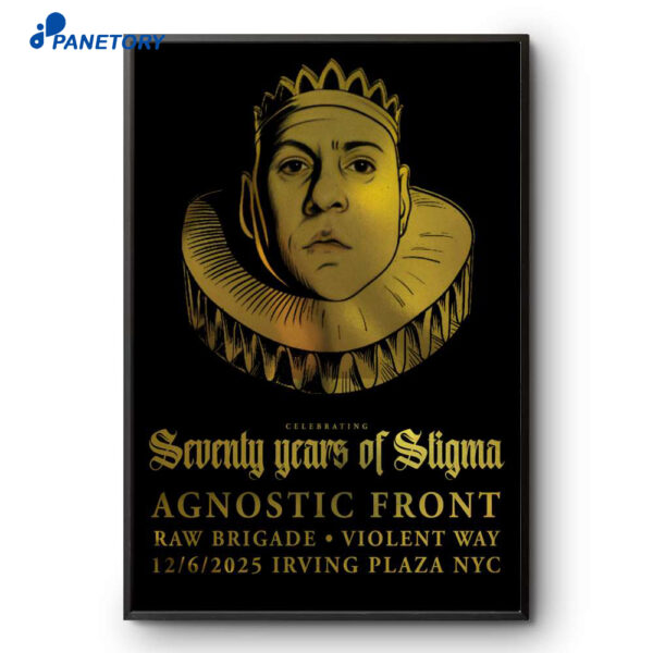 Agnostic Front New York NY Dec 6 2025 Poster