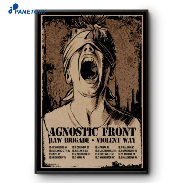 Agnostic Front Shows December 2025 Poster