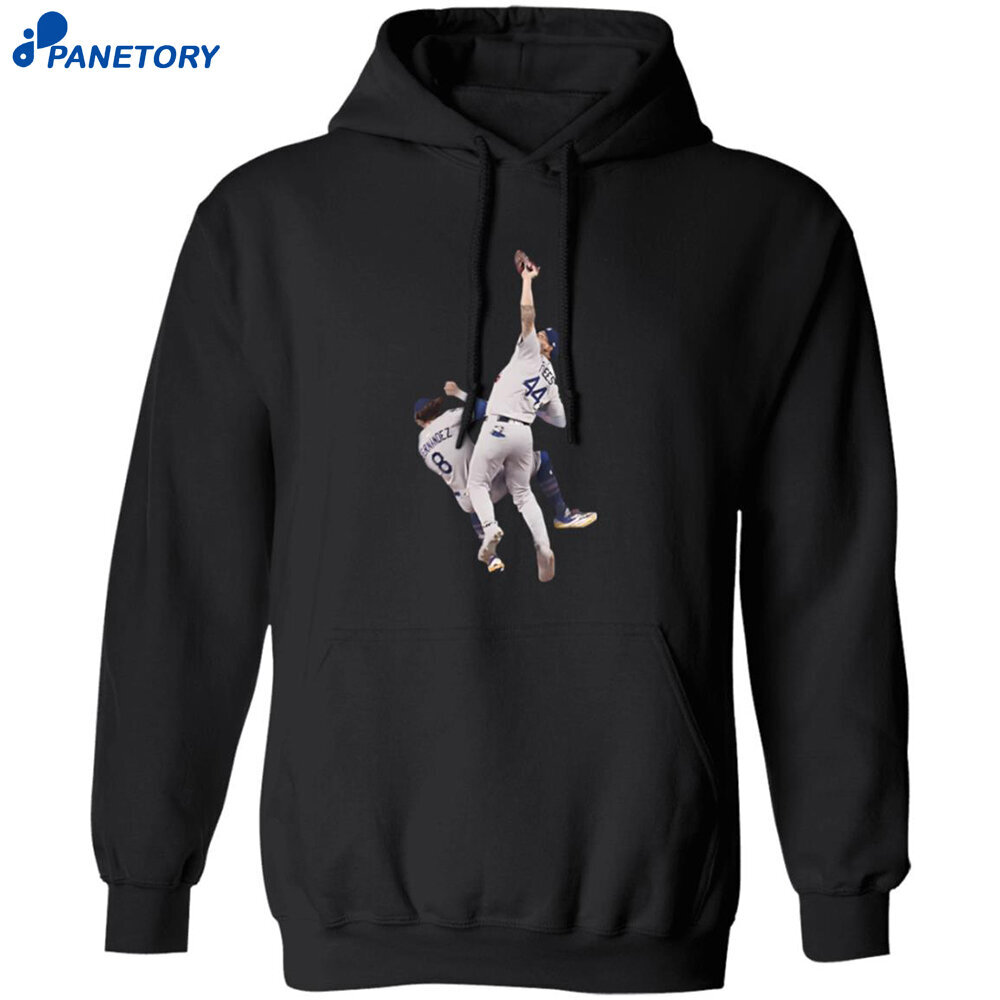 Andy Page Kike Hernandez Outfield Catch Shirt Andy Page Kike Hernandez Outfield Catch Shirt