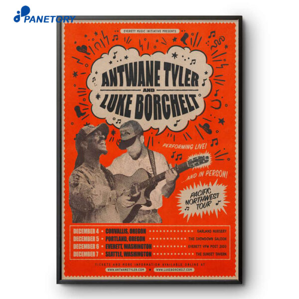 Antwane Tyler And Luke Borchelt Pacific Northwest Tour December 2025 Poster
