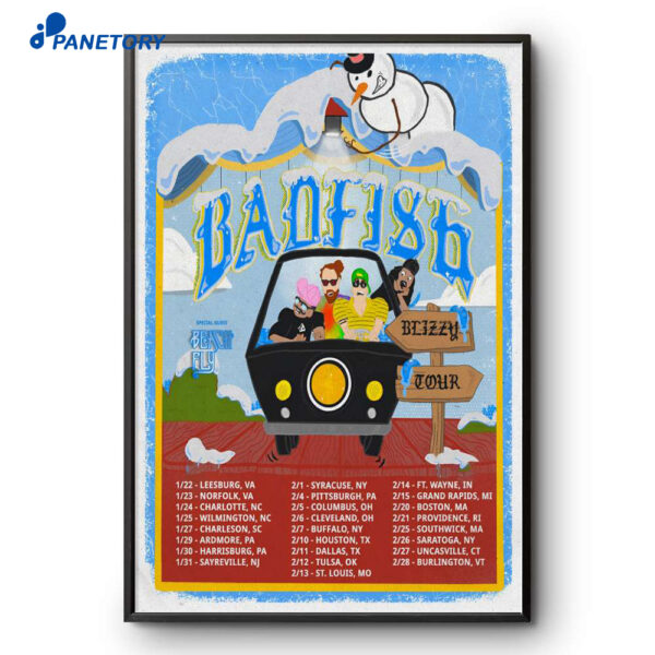 Badfish Blizzy 2026 Shows Poster