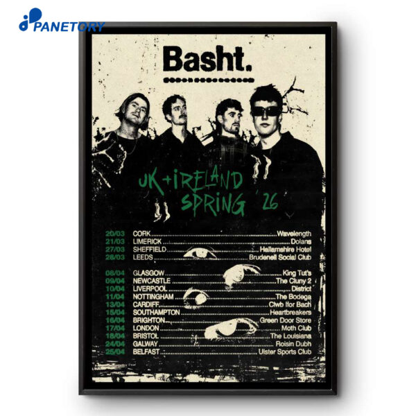 Basht UK And Ireland Spring 2026 Shows Poster