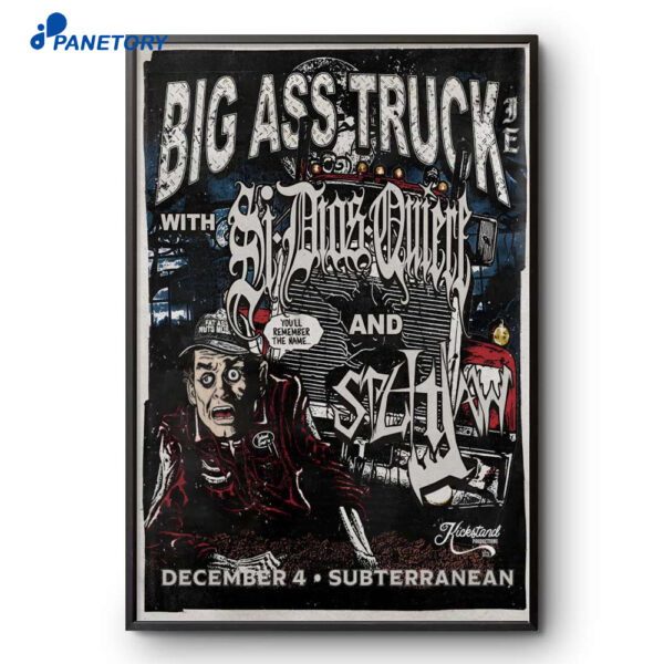 Big Ass Truck Chicago IL Dec 4 2025 Poster
