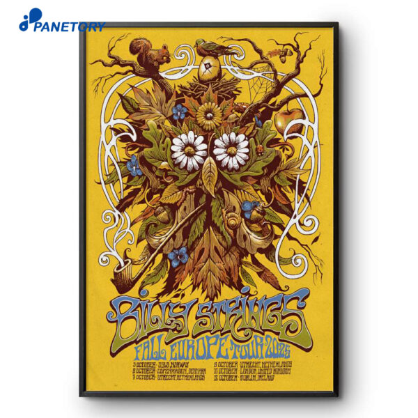 Billy Strings Fall Europe Tour 2025 Poster