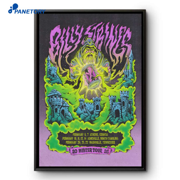 Billy Strings Winter Tour 2025 Poster