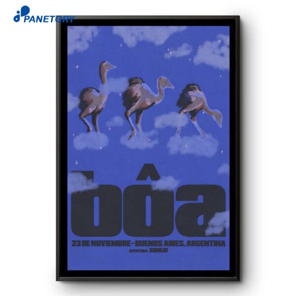 Booa The Band Buenos Aires Argentina Nov 23 2025 Poster