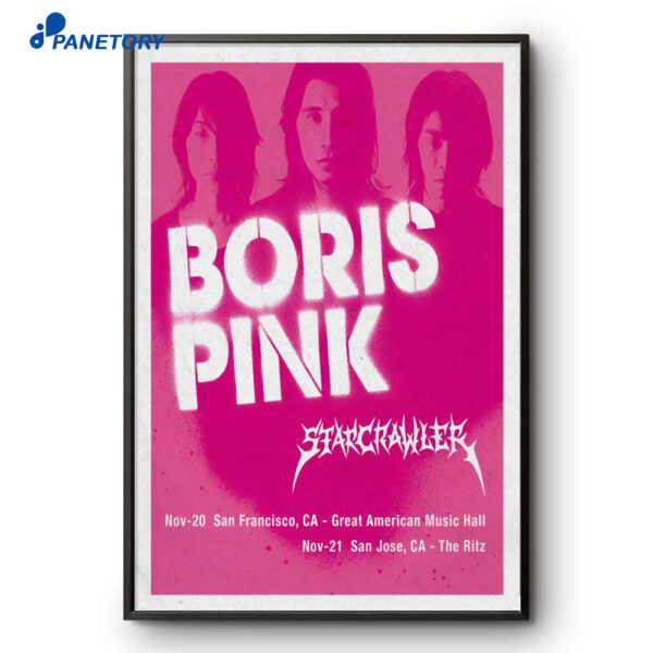 Boris Pink San Francisco CA Nov 20-21 2025 Poster