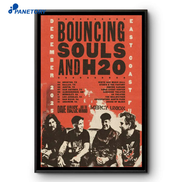 Bouncing Souls And H20 ECFU Tour Dec 2025 Poster