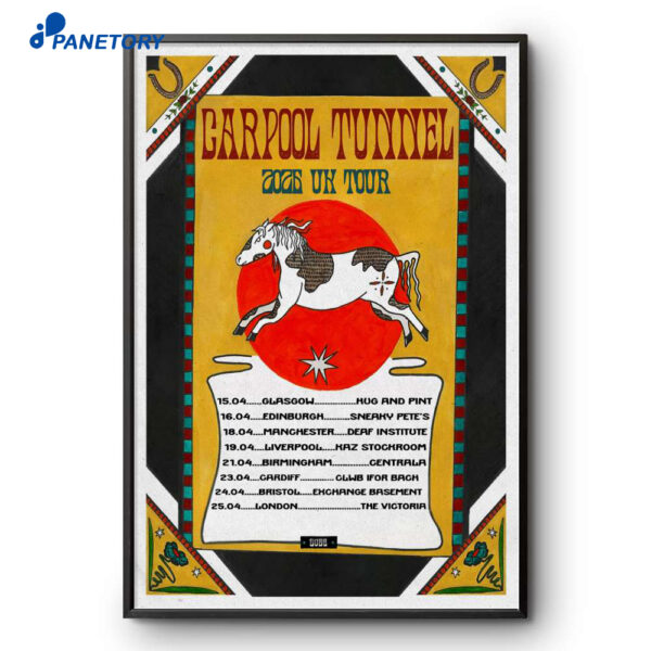 Carpool Tunnel UK Shows 2025 Poster
