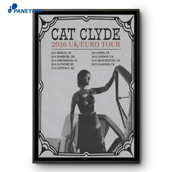 Cat Clyde UK-EU Tour 2026 Poster