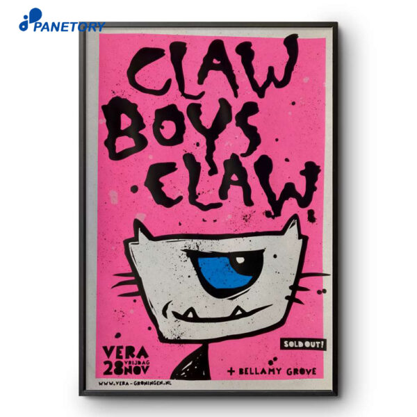 Claw Boys Claw Vera Groningen NL Nov 28 2025 Poster
