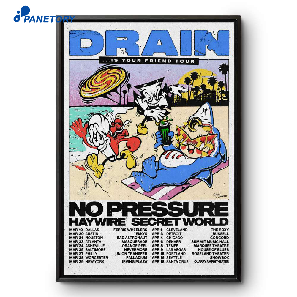 Drain Is Your Friend Tour 2026 Poster 2 Drain Is Your Friend Tour 2026 Poster
