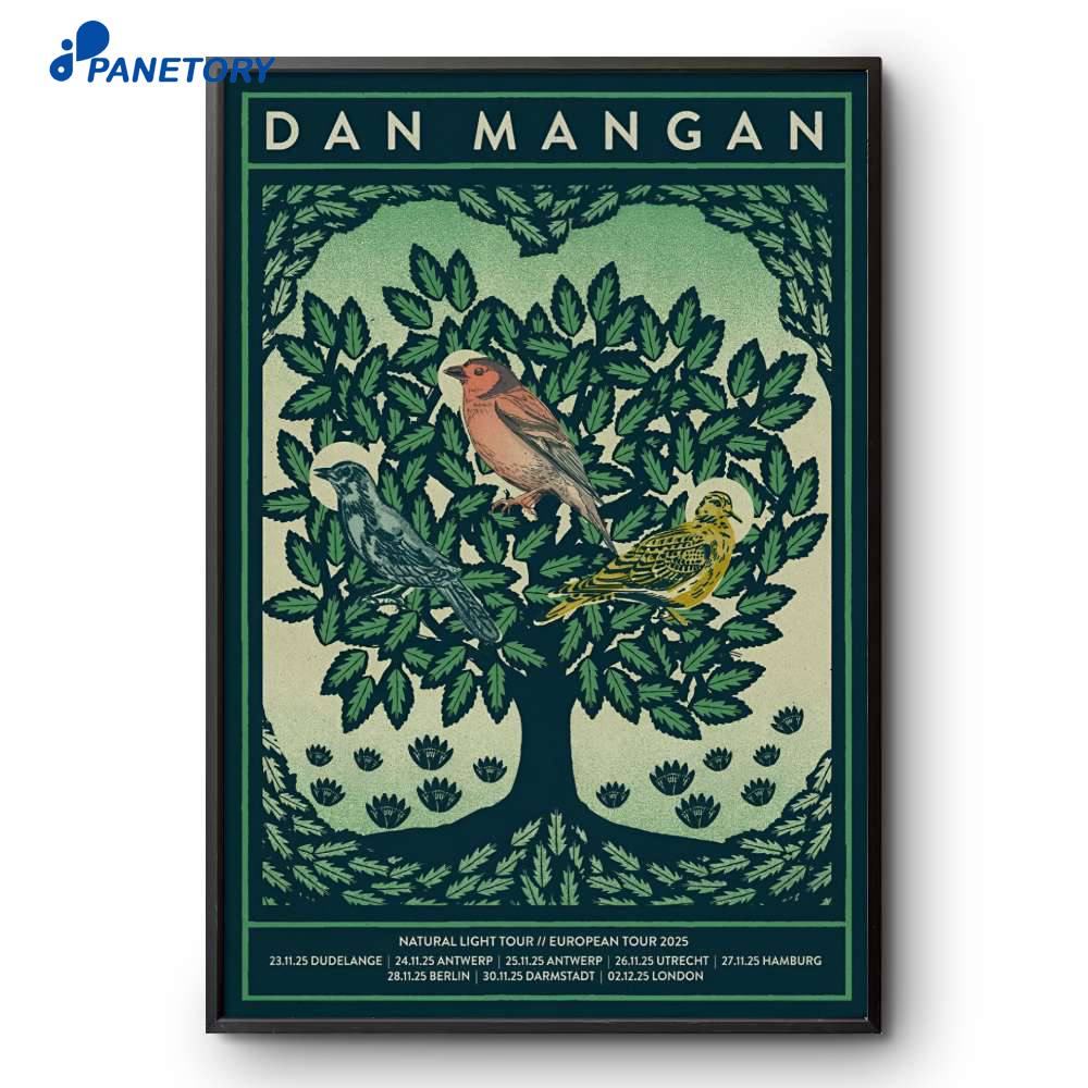 Dan Mangan Natural Light Tour Eu 2025 Poster 2 Dan Mangan Natural Light Tour Eu 2025 Poster