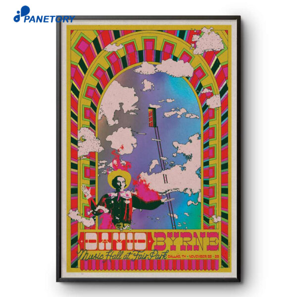 David Byrne Concert Music Hall Fair Park Dallas TX Nov 28 2025 Poster