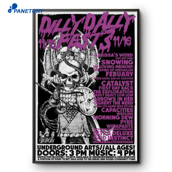Dilly Dally Fest Philadelphia PA Nov 15-16 2025 Poster