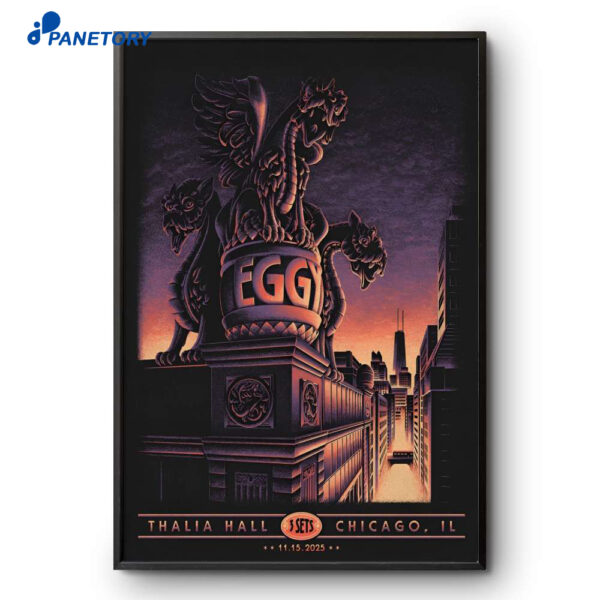 Eggy Thalia Hall Chicago IL Nov 15 2025 Poster