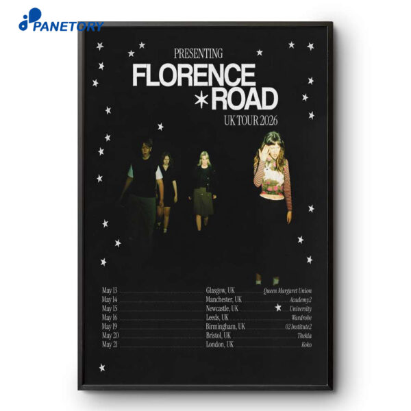 Florence Road UK 2026 Tour Poster