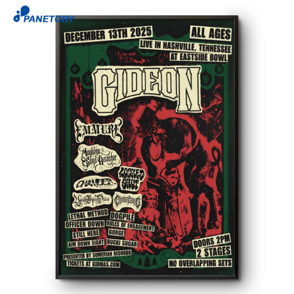 Gideon Nashville TN Dec 13 2025 Poster