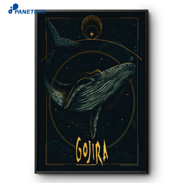 Gojira Zénith Aréna Lille France Nov 28 2025 Poster