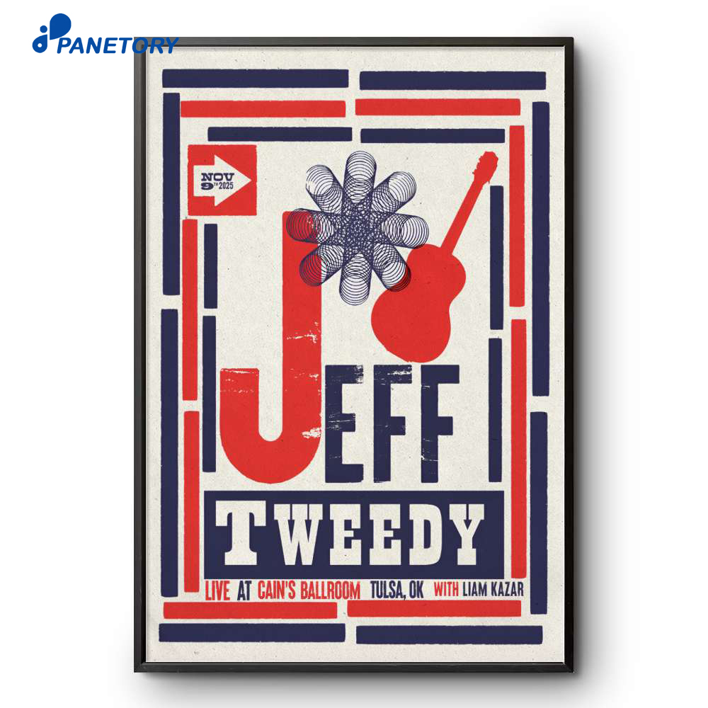 Jeff Tweedy Cain'S Ballroom Nov 9 2025 Poster 2 Jeff Tweedy Cain'S Ballroom Nov 9 2025 Poster