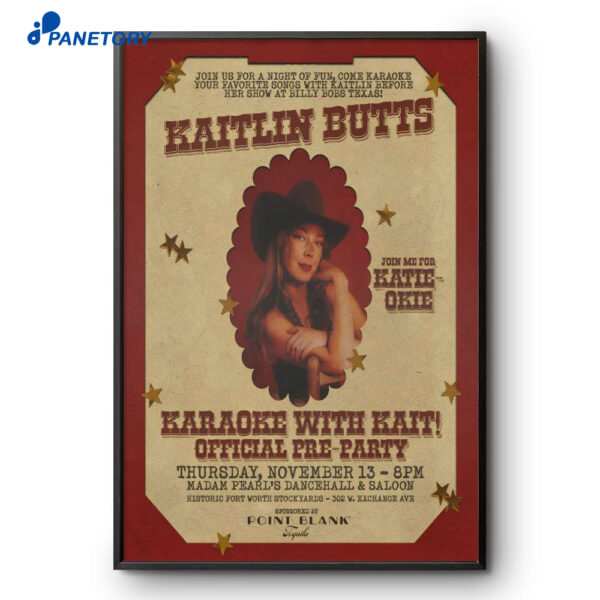 Kaitlin Butts Fort Worth TX November 13 2025 Poster
