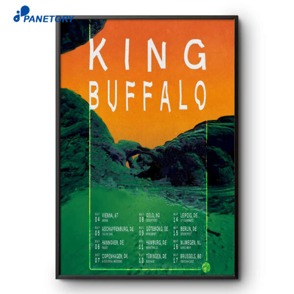 King Buffalo 2026 European Tour 2025 Poster