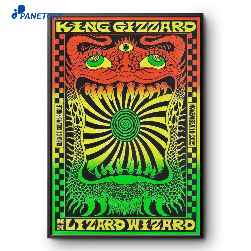 King Gizzard And The Lizard Wizard Berlin Germany Columbiahalle Nov 10 2025 2 King Gizzard And The Lizard Wizard Berlin Germany Columbiahalle Nov 10 2025 Poster
