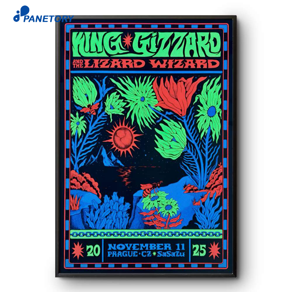 King Gizzard And The Lizard Wizard Sasazu Prague Cz November 11 2025 Poster 2 King Gizzard And The Lizard Wizard Sasazu Prague Cz November 11 2025 Poster