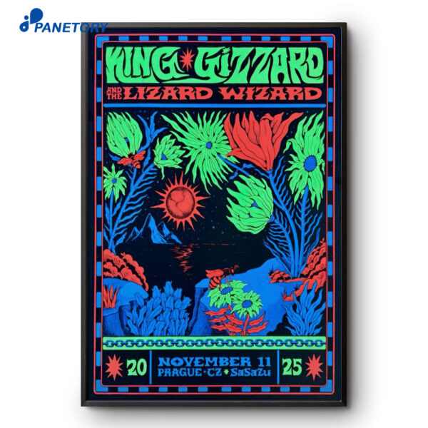 King Gizzard And The Lizard Wizard Sasazu Prague CZ November 11 2025 Poster