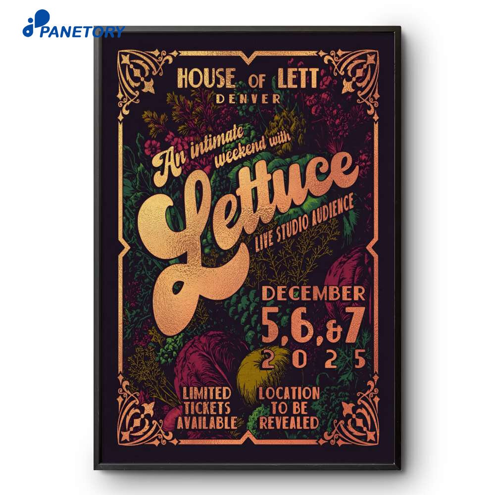 Lettuce House Of Lett Show Dec 2025 Poster Lettuce House Of Lett Show Dec 2025 Poster