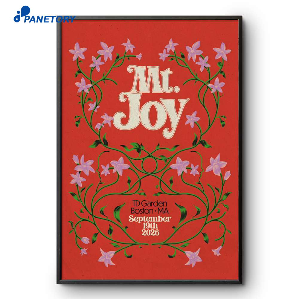 Mt. Joy Td Garden Boston Ma Sept 19 2026 Poster 2 Mt. Joy Td Garden Boston Ma Sept 19 2026 Poster