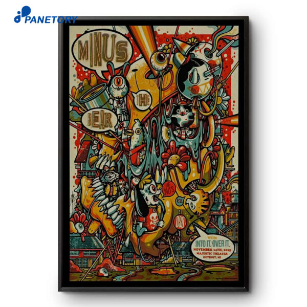 Minus The Bear Detroit MI Nov 14 2025 Poster Poster