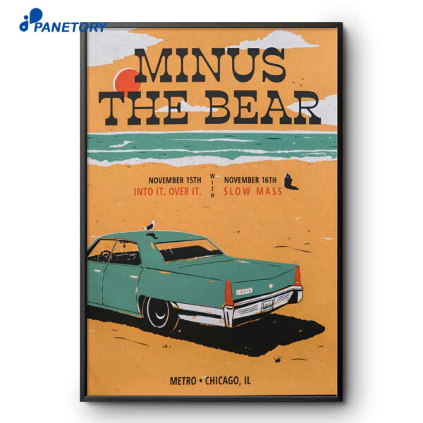 Minus The Bear Nov 15-16 2025 Chicago IL Poster