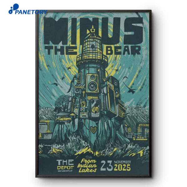 Minus The Bear Salt Lake City Event Nov 23 2025 Poster